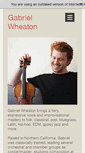 Mobile Screenshot of gabrielwheaton.com